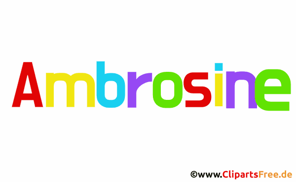 Ambrosine Vorname für Mädchen - Schöne Frauenvornamen mit Deko-Buchstaben