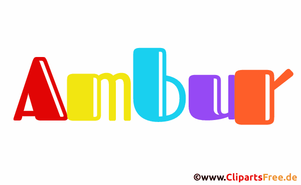 Ambur Vorname für Mädchenbaby animierte Gif-Datei