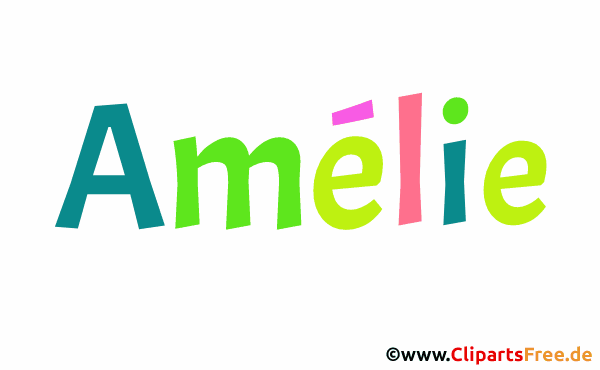 Amélie Vorname für Mädchen - Schöne Frauenvornamen mit Deko-Buchstaben