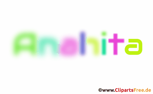 Anahita Vorname für Mädchenbaby animierte Gif-Datei