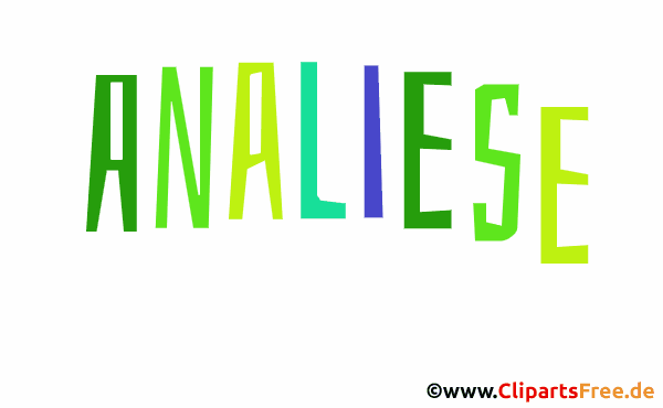 Analiese Mädchenvorname - Illustrationen mit Vornamen aus bunten Buchstaben