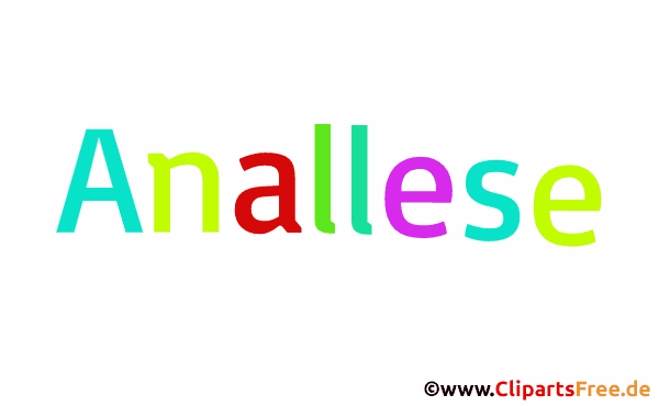 Anallese Vorname für Mädchen - Animierte Namen mit bunten Buchstaben