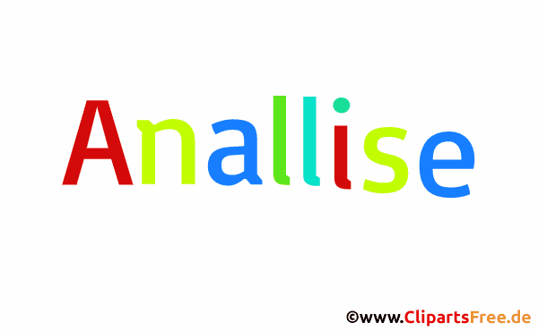 Anallise Mädchenvorname - Illustrationen mit Vornamen aus bunten Buchstaben