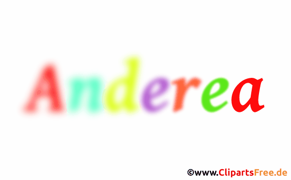 Anderea Vorname für Mädchen - Aninamen im Gif-Format