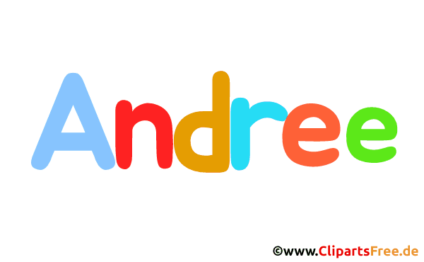 Andree Vorname für Mädchenbaby animierte Gif-Datei