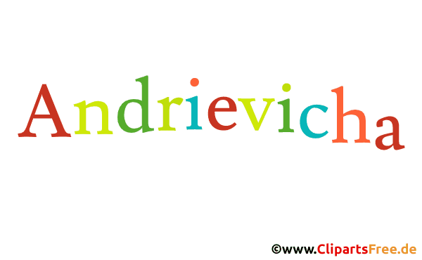 Andrievicha Vorname für Mädchen Gif-Animation