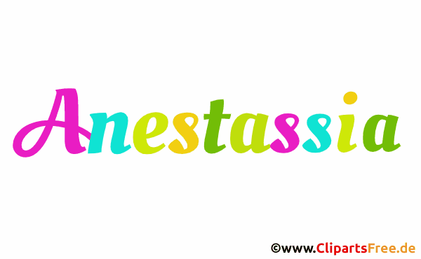 Anestassia Vorname für Mädchen als animierte Gif-Datei