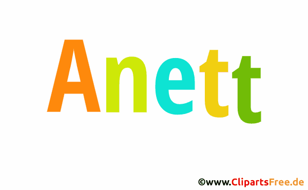 Anett Vorname für Mädchen Gif-Animation