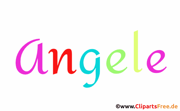 Angele Vorname für Mädchenbaby animierte Gif-Datei