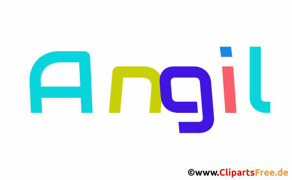 Angil Vorname für Mädchen - Animierte Namen mit bunten Buchstaben