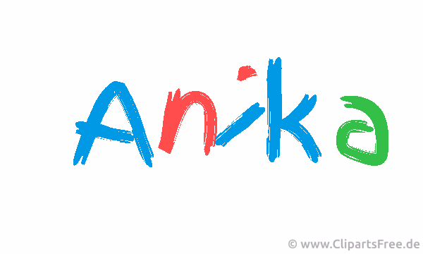 Anika Vorname für Mädchen Gif animiert
