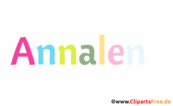 Annalene Vorname für Baby - Weibliche Vornamen als animierte Buchstaben