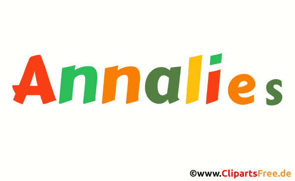 Annalies Vorname für Mädchen Bild, Clipart, Illustration