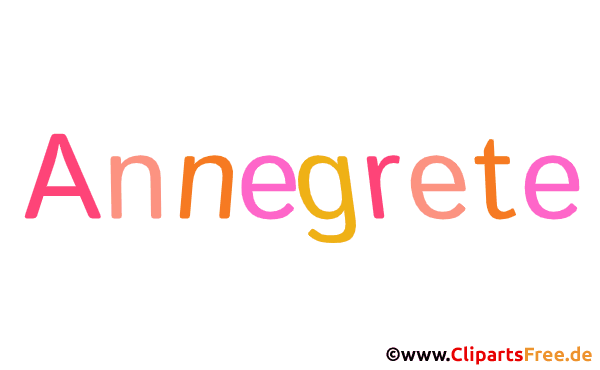 Annegrete Vorname für Mädchen Gif-Animation