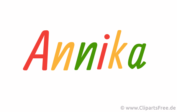 Annika schöner Vorname für Mädchen Gif-Animation