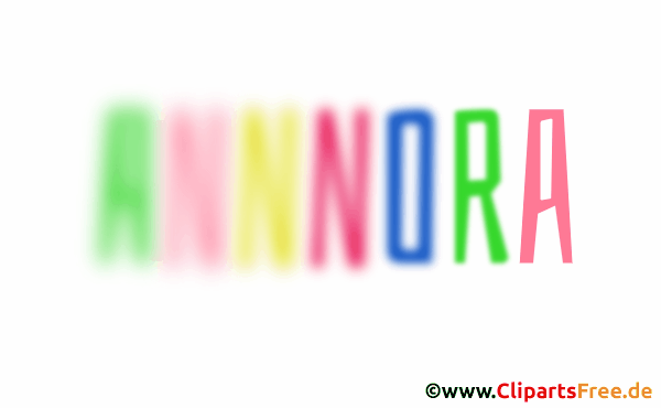 Annnora Vorname für Mädchenbaby animierte Gif-Datei