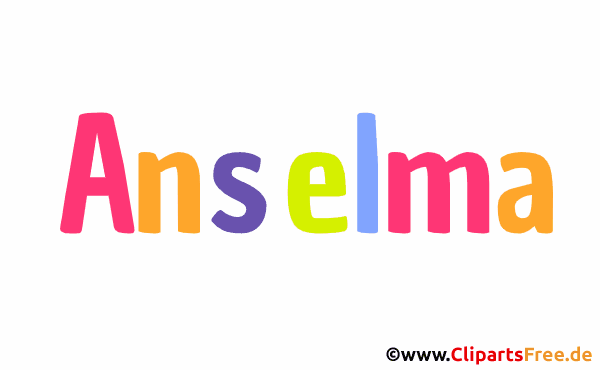 Anselma Vorname für Baby - Weibliche Vornamen als animierte Buchstaben