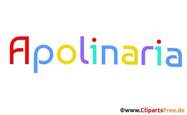 Apolinaria Mädchenvorname Bild, Clipart, Illustration