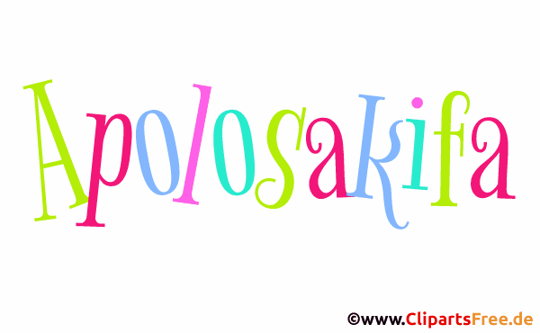 Apolosakifa Mädchenvorname Bild, Clipart, Illustration