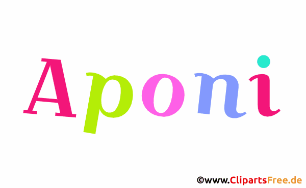 Aponi Vorname für Mädchen - Animierte Namensbilder