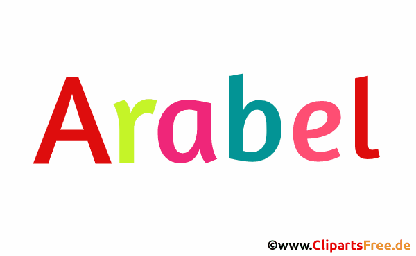 Arabel Vorname für Mädchen - Namensbilder für Babies