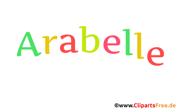 Arabelle Vorname für Baby - Mädchennamen als Gif-Bild