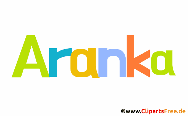 Aranka Mädchenvorname Bild, Clipart, Illustration