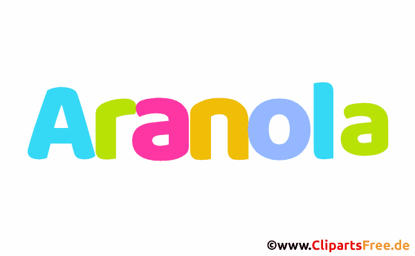 Aranola Vorname für Mädchen - Animierte Namensbilder