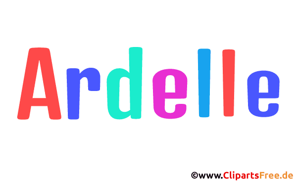 Ardelle Vorname für Mädchen - Animierte Namensbilder