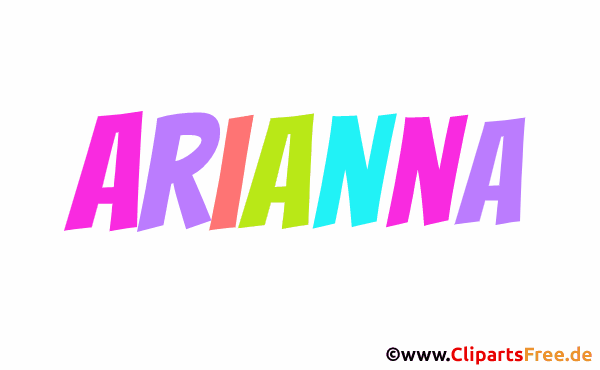 Arianna Vorname - Namensbilder für Frauen