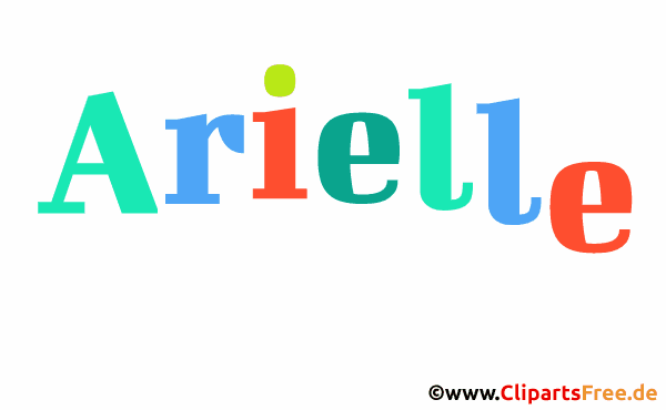 Arielle Vorname für Mädchen als Gif-Bild