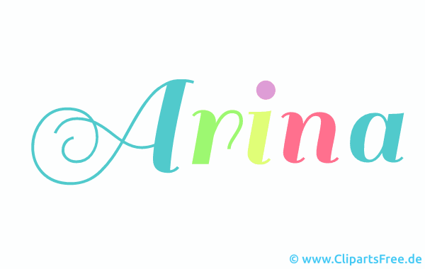 Arina Vorname für Mädchen - Gif Animationen mit Namen