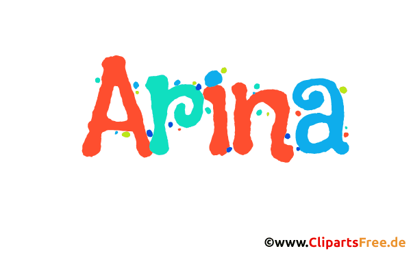 ArinaVorname für Mädchen als animierte Gif-Datei