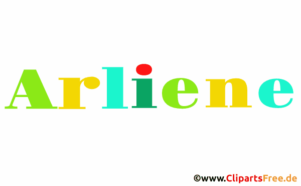 Arliene Vorname - Namensbilder für Frauen