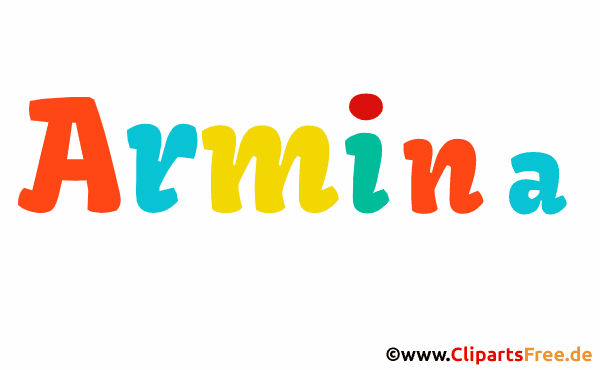Armina Vorname für Mädchen - Animierte Namensbilder