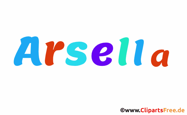 Arsella Vorname für Baby - Mädchennamen als Gif-Bild