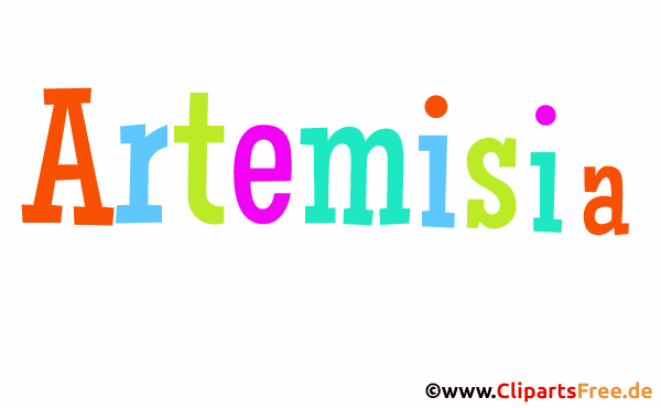 Artemisia Vorname für Mädchen - Namensbilder aus bunten Buchstaben