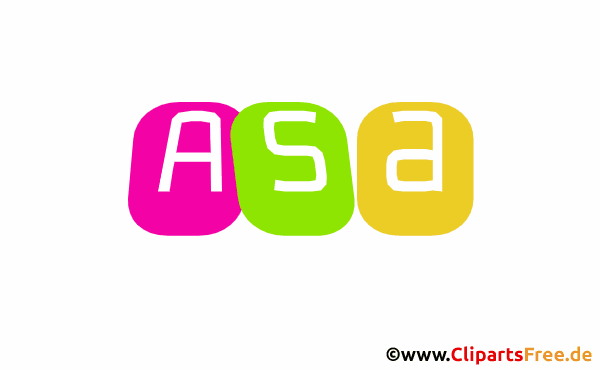 Asa Mädchenvorname Bild, Clipart, Illustration