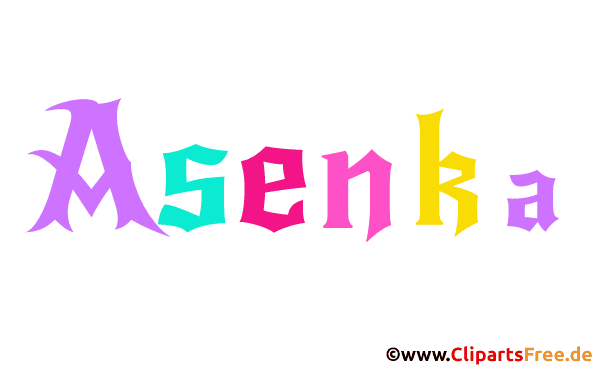 Asenka Vorname für Mädchen - Animierte Namensbilder