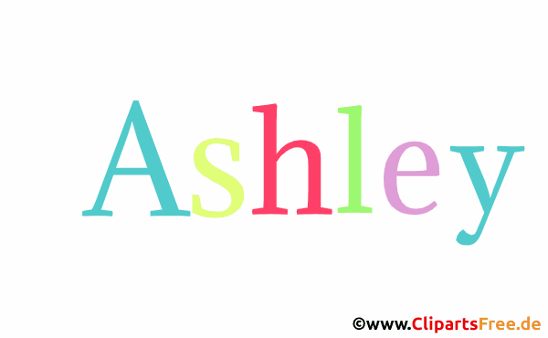 Ashley Vorname für Baby - Mädchennamen als Gif-Bild