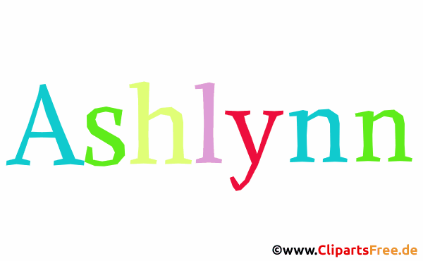 Ashlynn Vorname - Namensbilder für Frauen