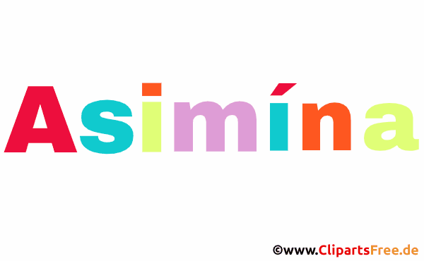 Asimína Vorname für Mädchen - Namensbilder für Babies