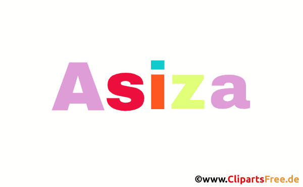 Asiza Vorname - Namensbilder für Frauen