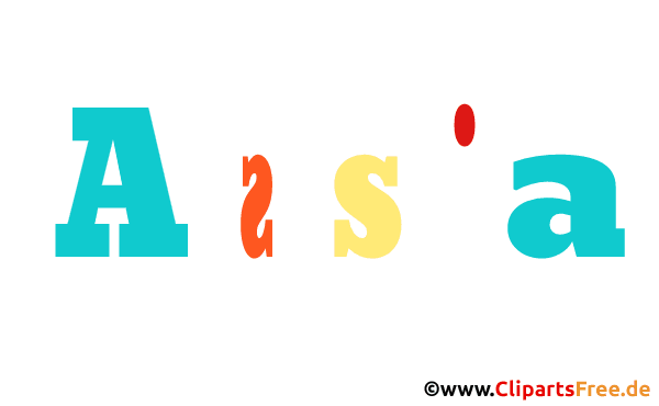 Assja Mädchenvorname Bild, Clipart, Illustration