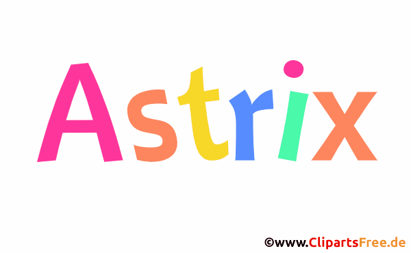 Astrix Mädchenvorname Bild, Clipart, Illustration