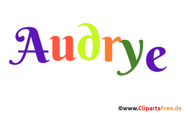 Audrye Namensbild animiert - Schöne Mädchennamen
