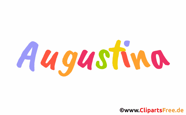 Augustina Vorname für Mädchen - Animierte Gif Namensbilder