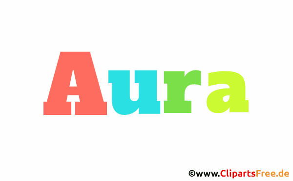 Aura Namensbild animiert - Schöne Mädchennamen