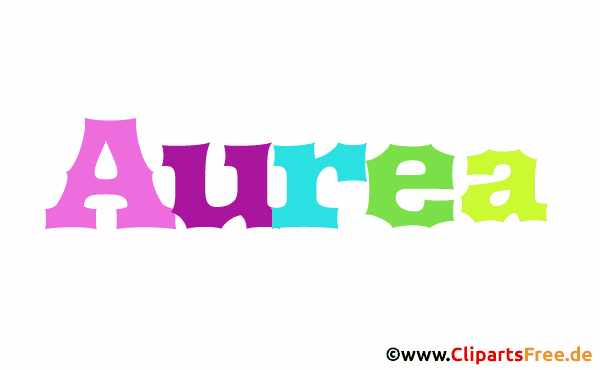 Aurea Vorname für Mädchen - Animierte Gif Namensbilder