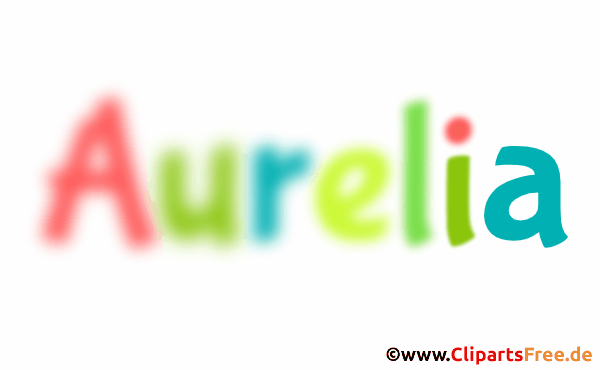 AureliaVorname für Mädchen als animierte Gif-Datei